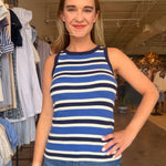 Ceruleen Stripe Tank Top - Elle Maxine