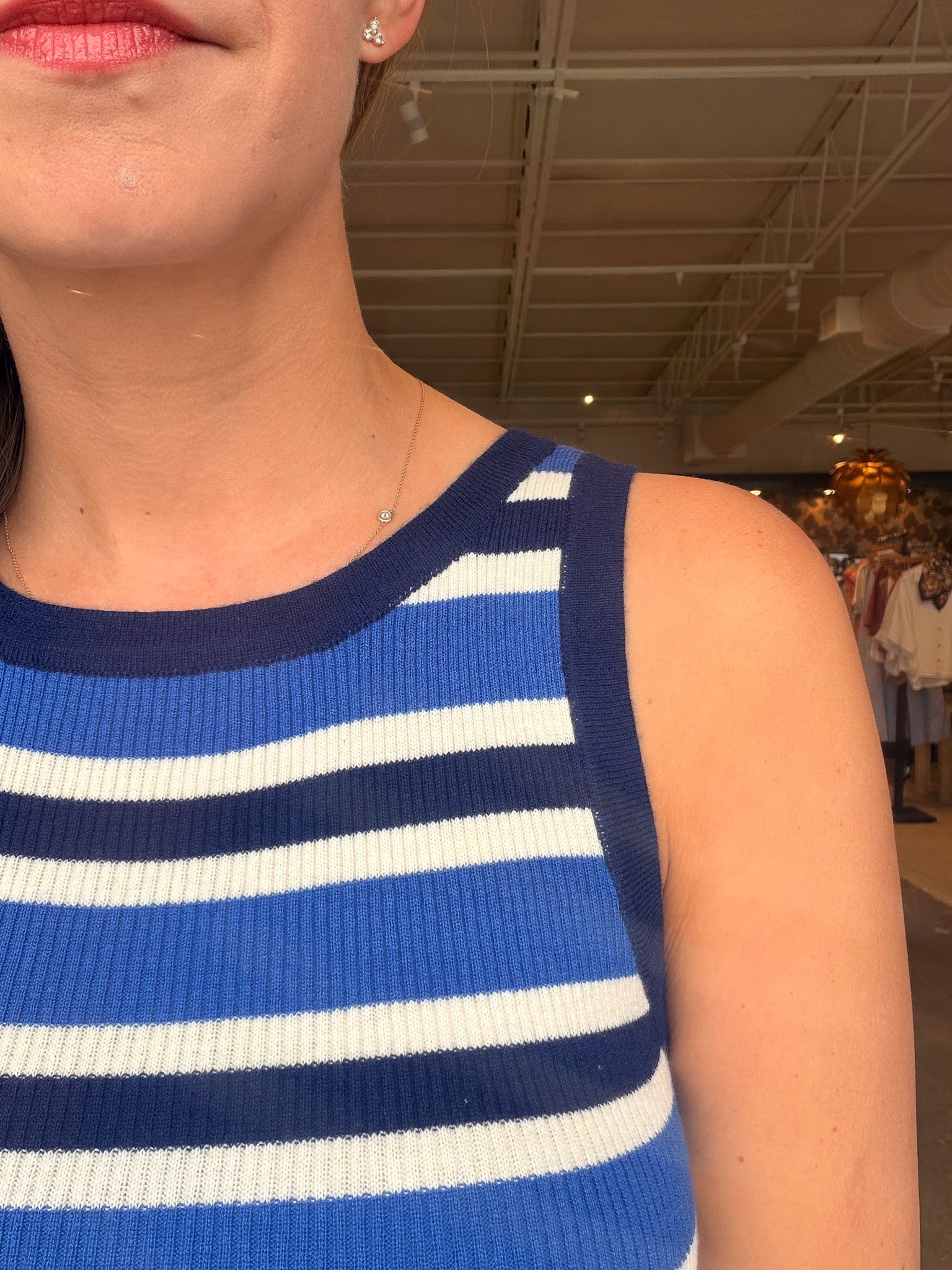 Ceruleen Stripe Tank Top - Elle Maxine