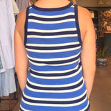 Ceruleen Stripe Tank Top - Elle Maxine
