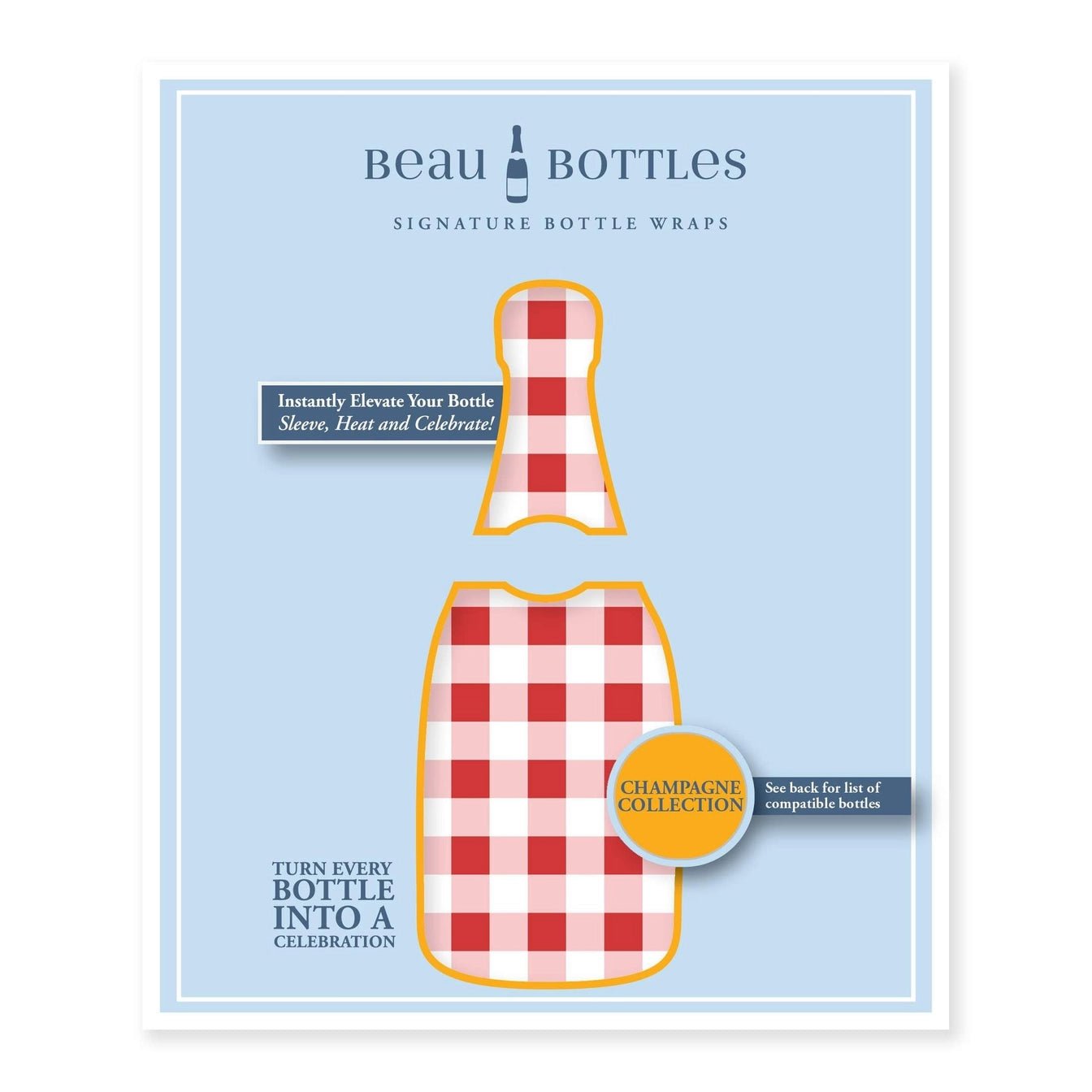 Champagne Bottle Wrap - Elle Maxine
