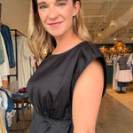 Charlotte Boat Neck Peplum Top - Elle Maxine