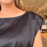 Charlotte Boat Neck Peplum Top - Elle Maxine