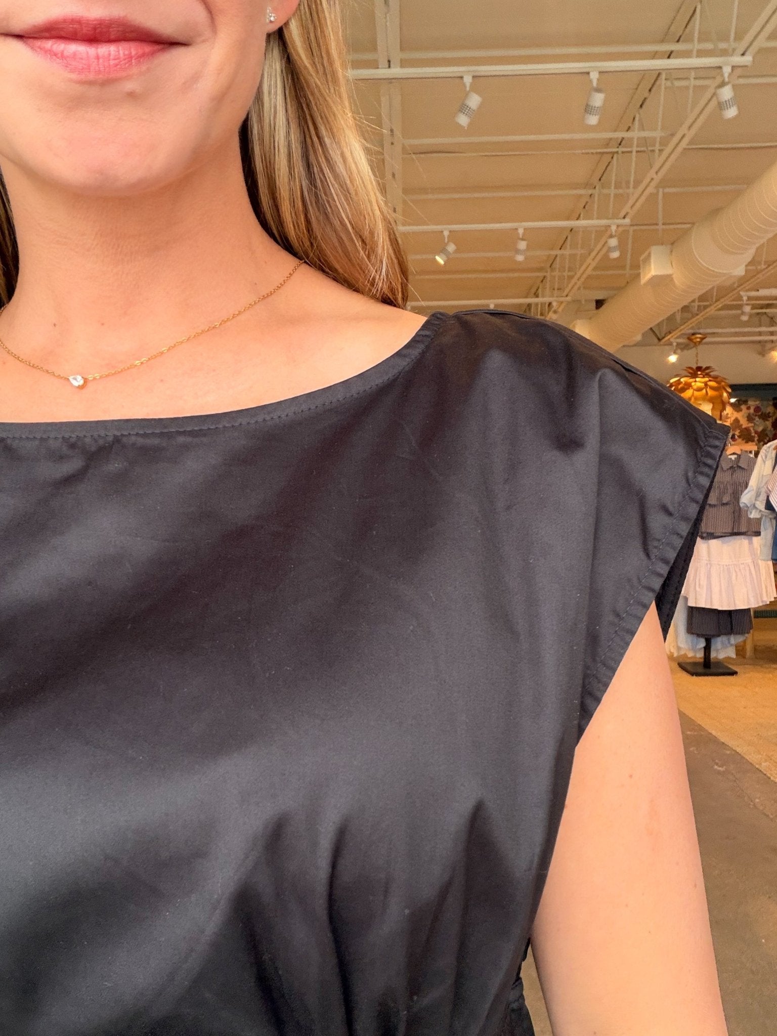 Charlotte Boat Neck Peplum Top - Elle Maxine