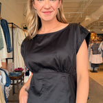 Charlotte Boat Neck Peplum Top - Elle Maxine