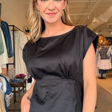 Charlotte Boat Neck Peplum Top - Elle Maxine