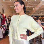 Chenoa Ribbed Cardigan - Butter - Elle Maxine