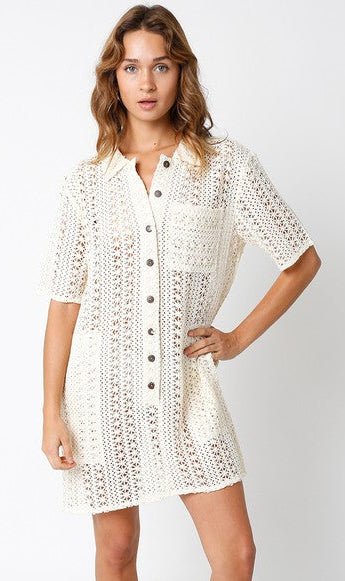 Chiara Crochet Cover Up Dress - Elle Maxine