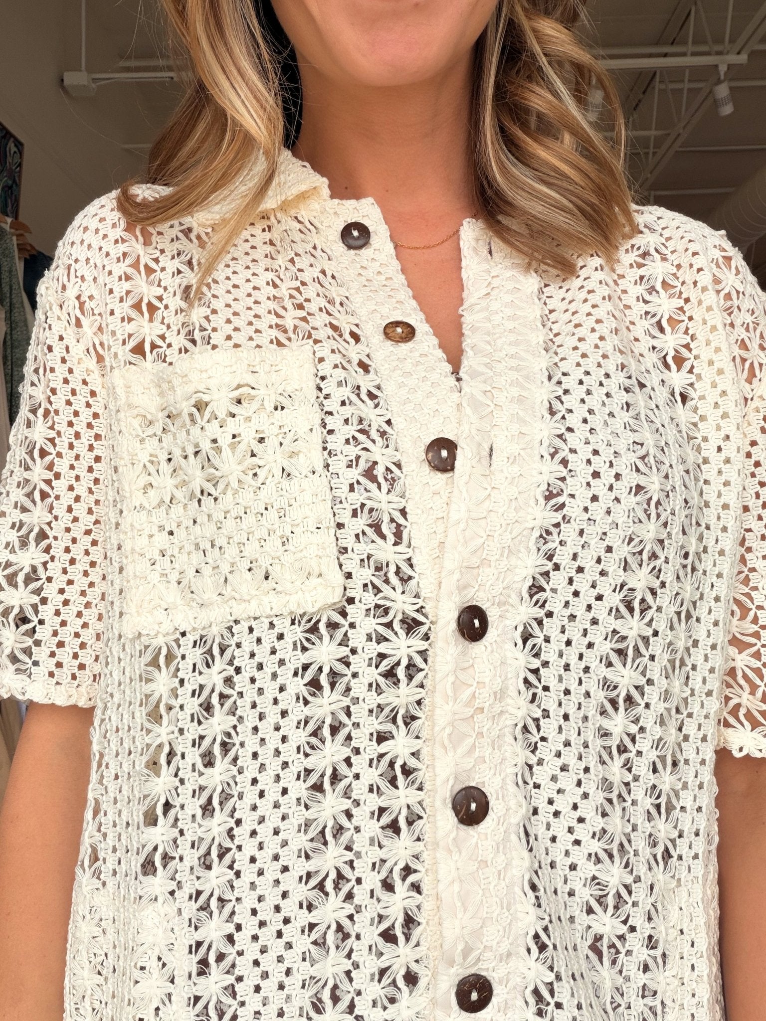 Chiara Crochet Cover Up Dress - Elle Maxine