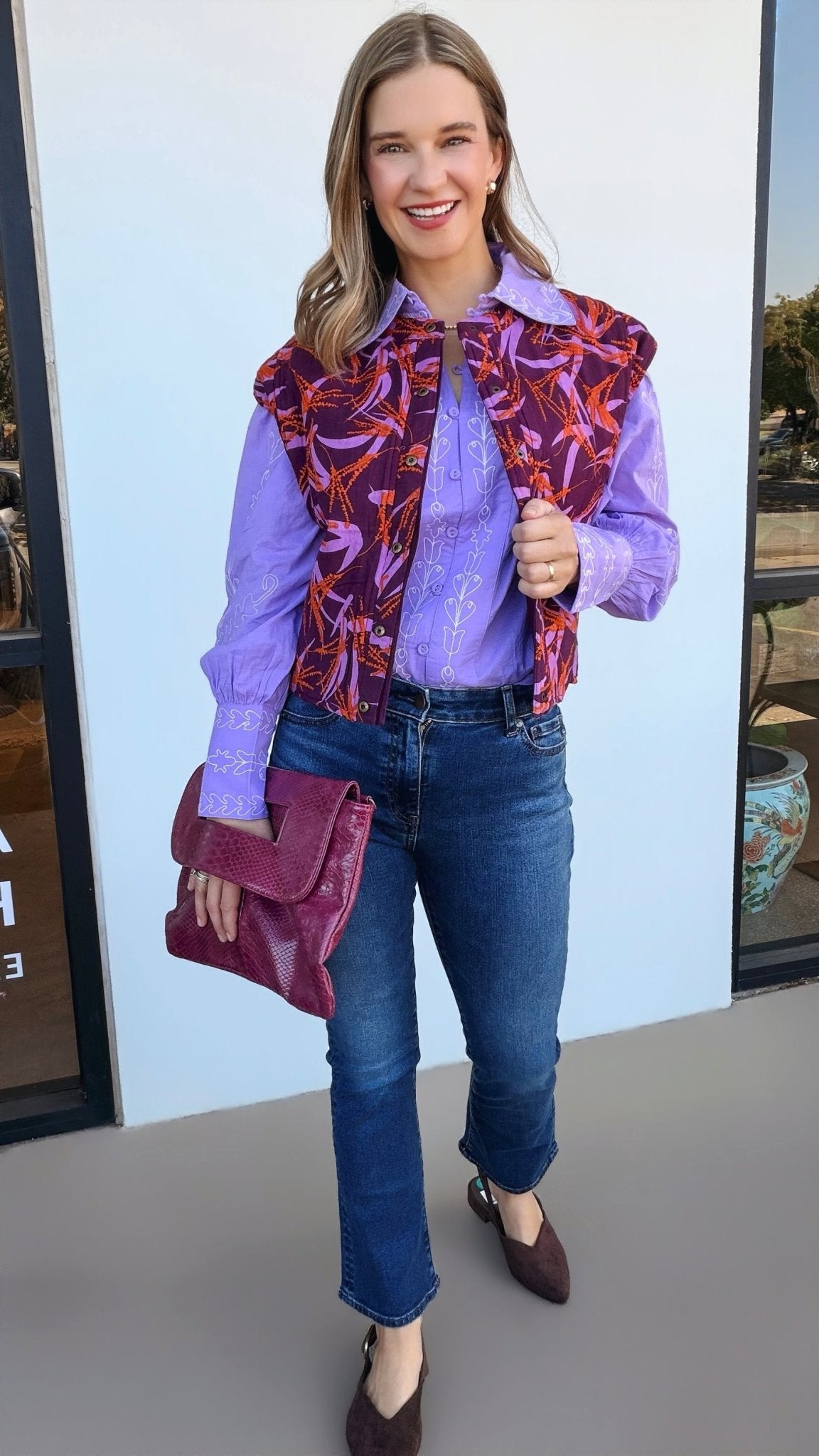 Choko Reversible Quilted Vest - Elle Maxine
