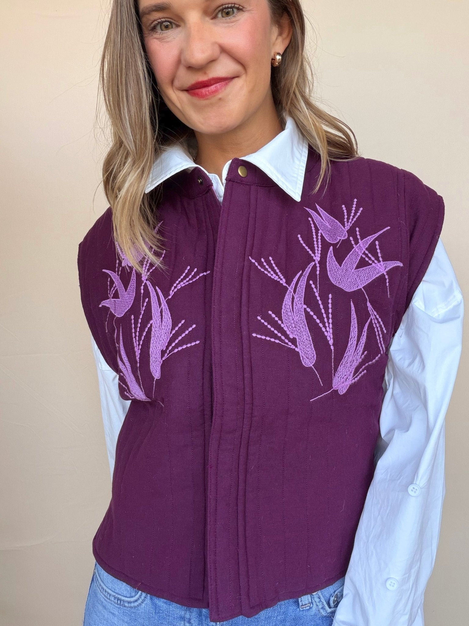 Choko Reversible Quilted Vest - Elle Maxine