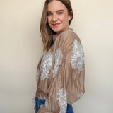 Cinzia Patterned Blouse - Elle Maxine