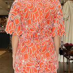 Citrus Lace Collared Shirt Dress - Elle Maxine