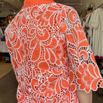 Citrus Lace Collared Shirt Dress - Elle Maxine