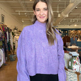 Claire Knit Sweater - Lilac - Elle Maxine