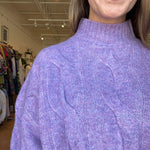 Claire Knit Sweater - Lilac - Elle Maxine