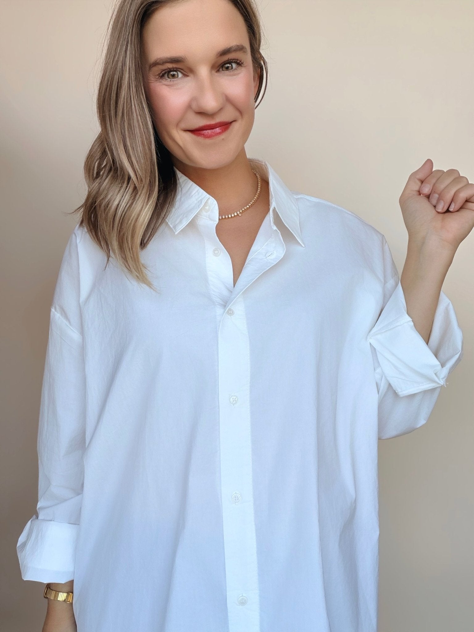 Closet Staple Button Down Top - Elle Maxine
