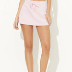 Cloud Fleece Skort- Hibiscus Pink - Elle Maxine