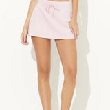 Cloud Fleece Skort- Hibiscus Pink - Elle Maxine