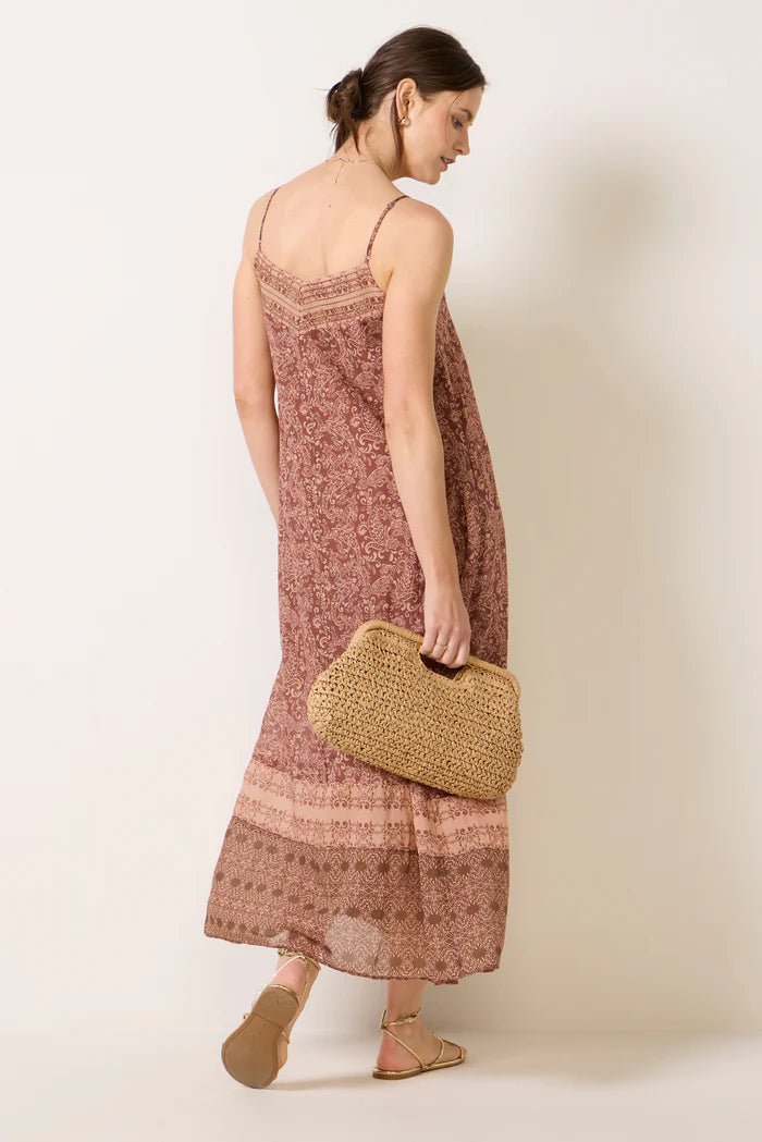 Coastal V - Neck Maxi Dress - Elle Maxine