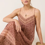 Coastal V - Neck Maxi Dress - Elle Maxine