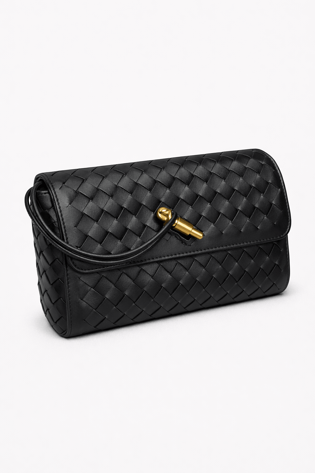 Coastal Woven Clutch - Black - Elle Maxine