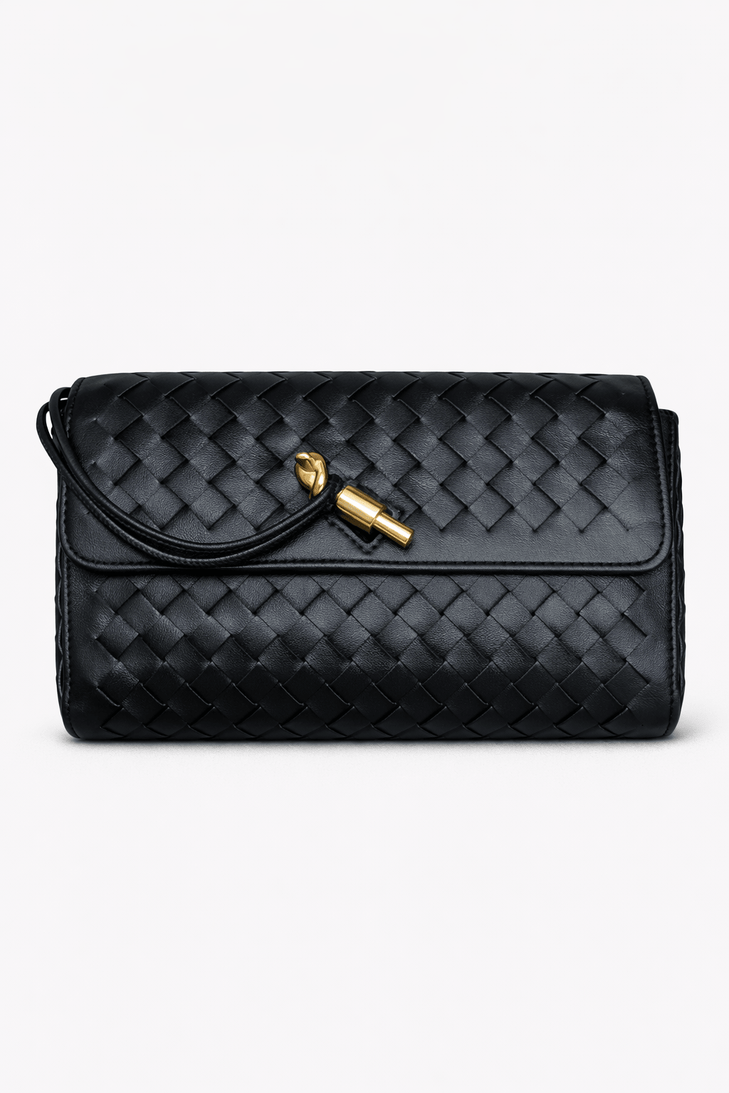 Coastal Woven Clutch - Black - Elle Maxine