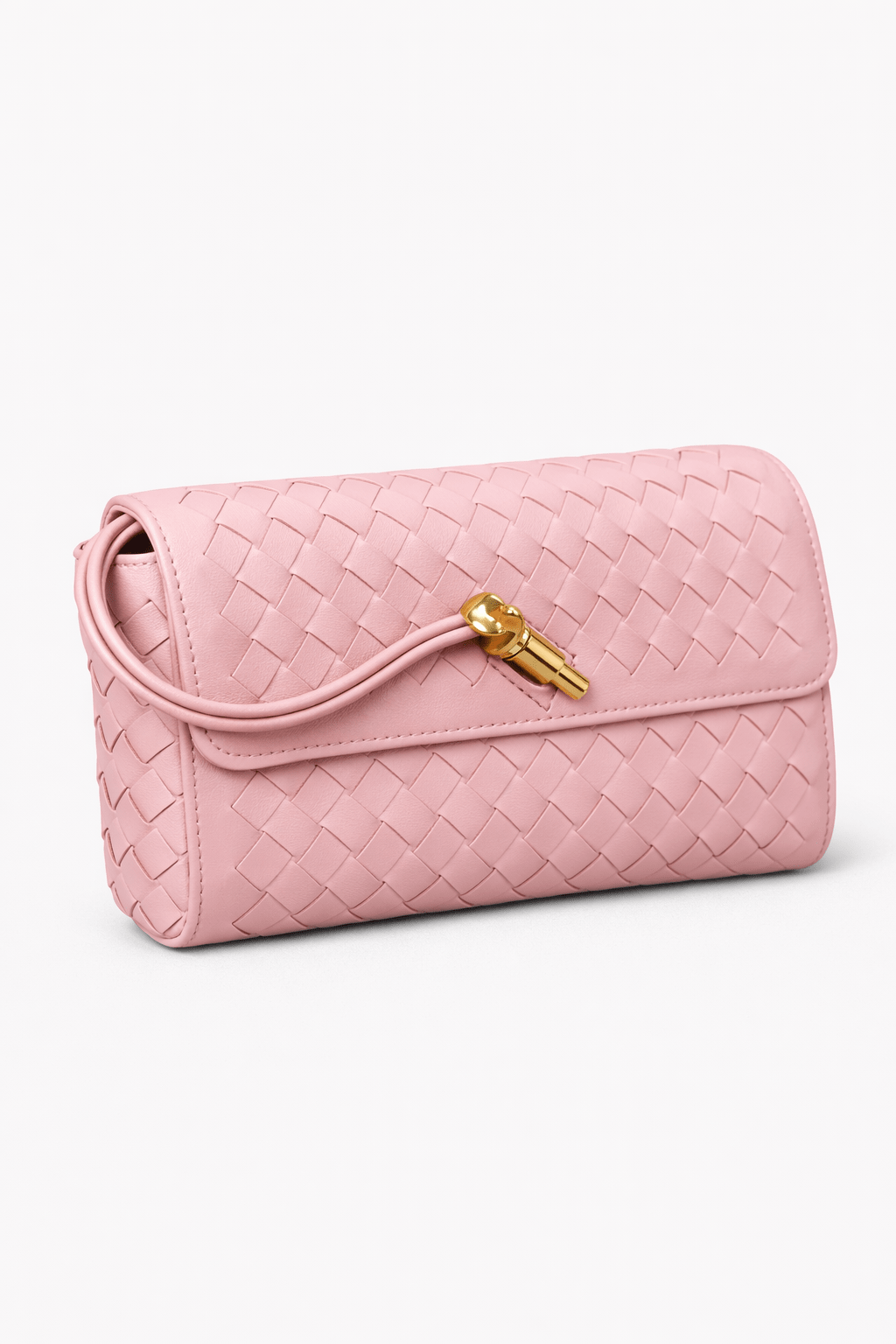 Coastal Woven Clutch - Pink - Elle Maxine