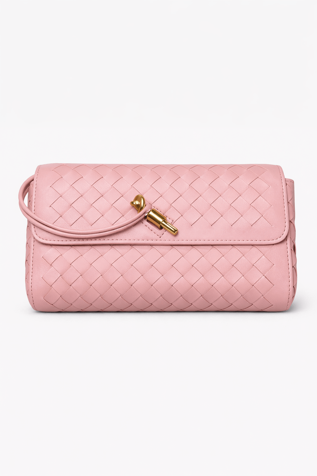 Coastal Woven Clutch - Pink - Elle Maxine