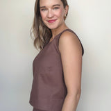 Coco Denim Scoop Tank - Elle Maxine