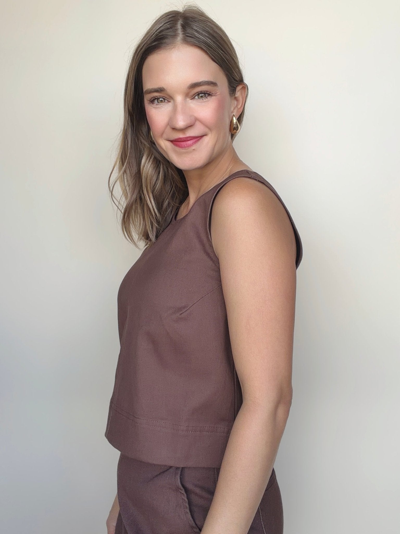 Coco Denim Scoop Tank - Elle Maxine