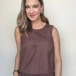 Coco Denim Scoop Tank - Elle Maxine