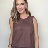 Coco Denim Scoop Tank - Elle Maxine