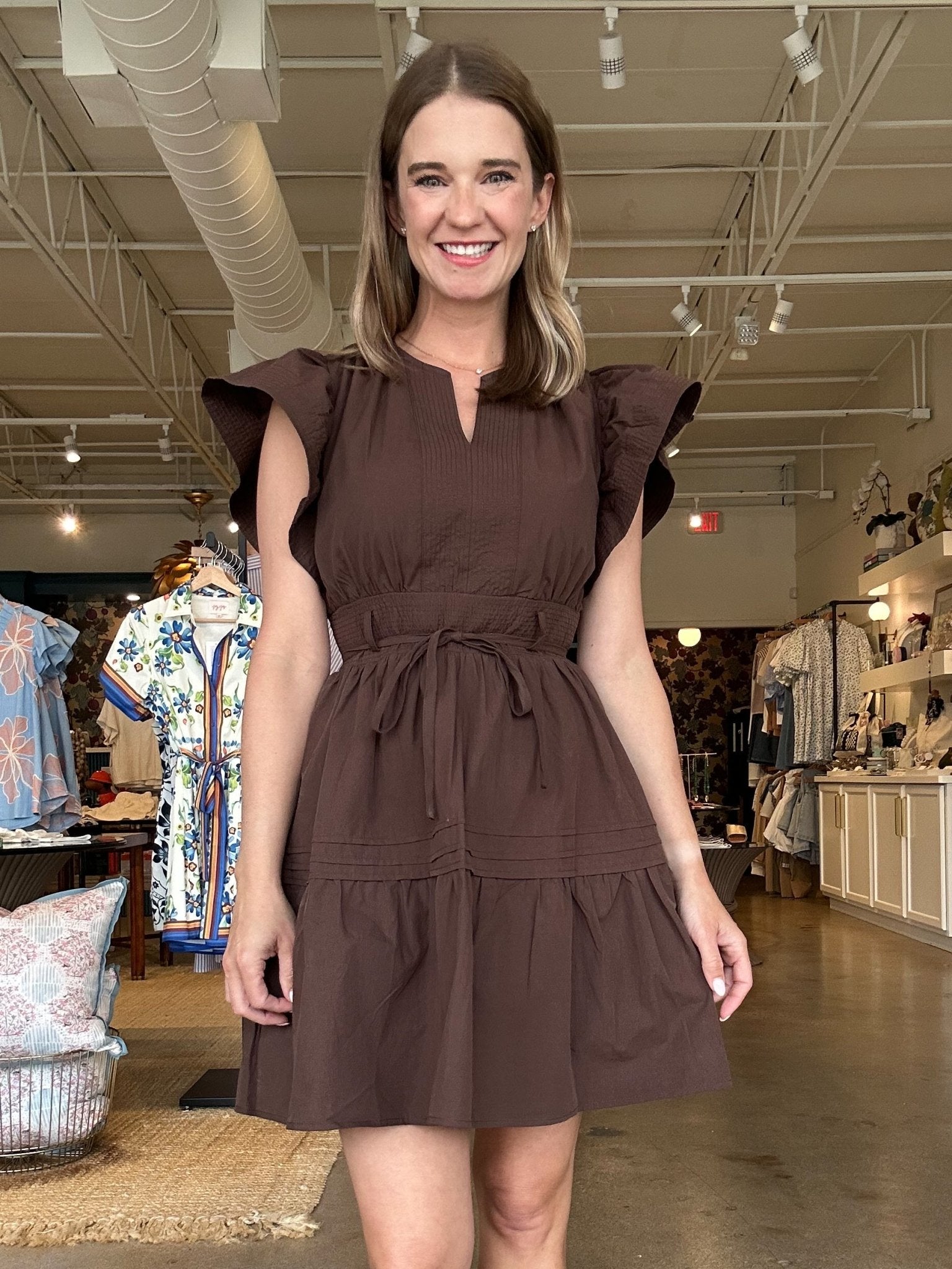 Coco Ruffle Dress - Elle Maxine