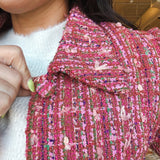Coco Tweed Blazer - Pink - Elle Maxine