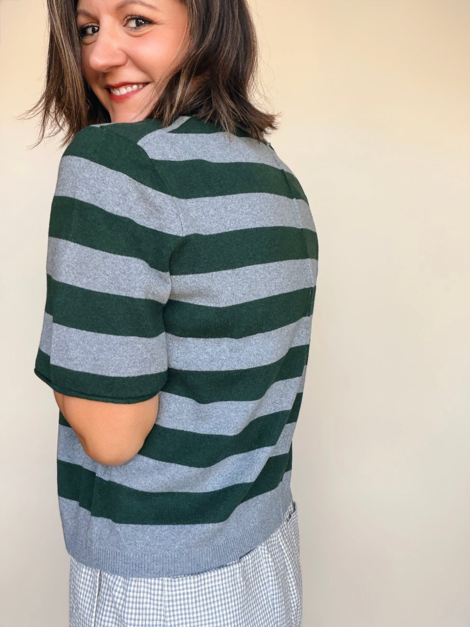 Colette Crew Neck Boxy Tee - Elle Maxine