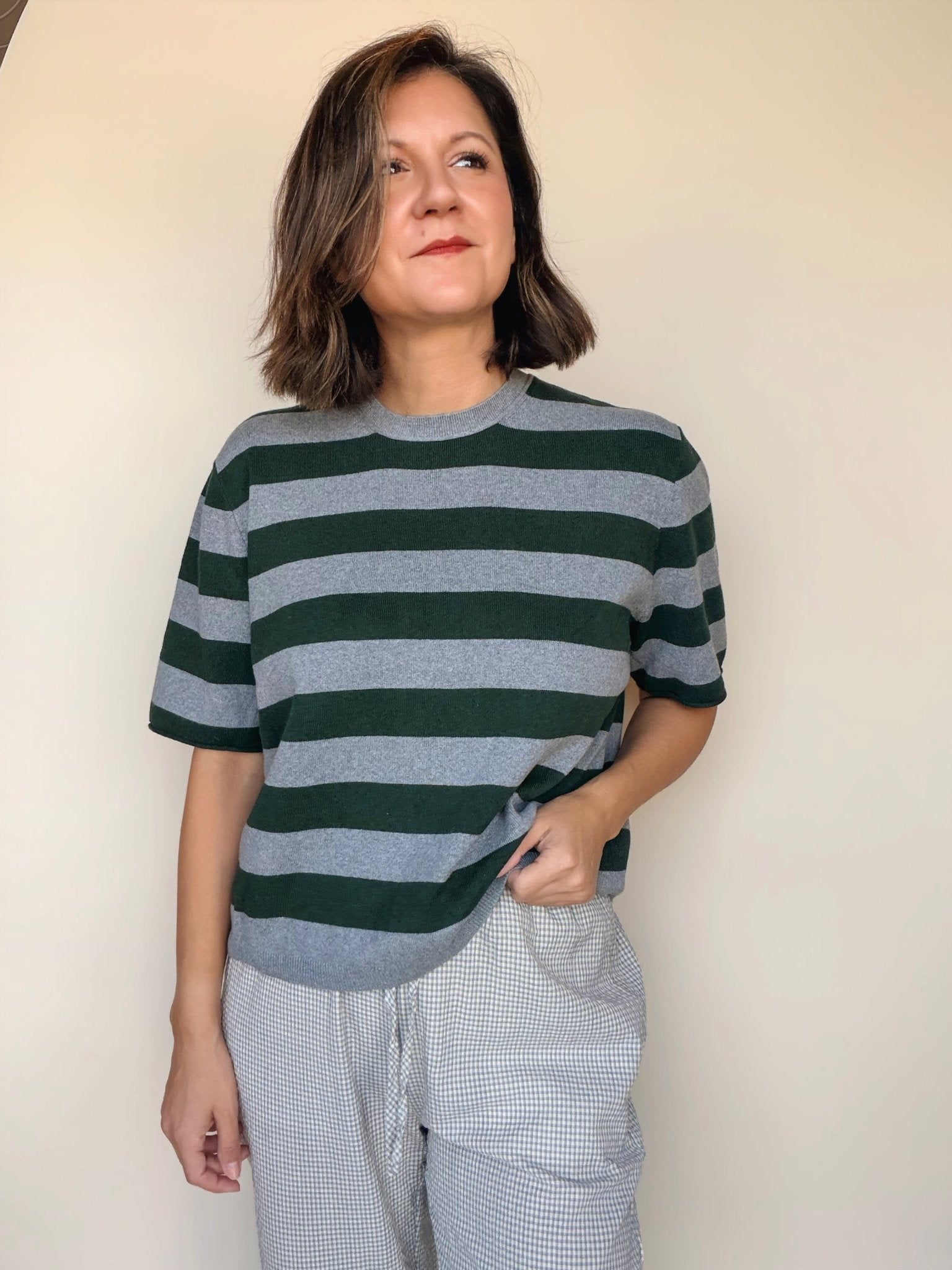 Colette Crew Neck Boxy Tee - Elle Maxine