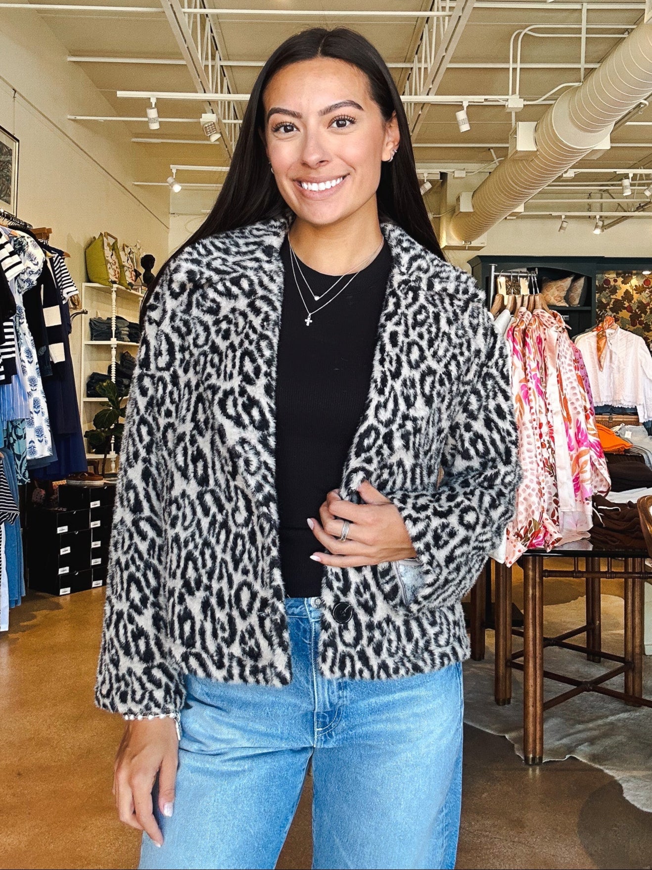 Colette Fur Jacket - Elle Maxine