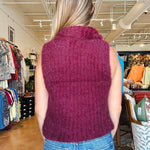 Colette Sleeveless Turtleneck - Scarlet - Elle Maxine