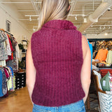 Colette Sleeveless Turtleneck - Scarlet - Elle Maxine