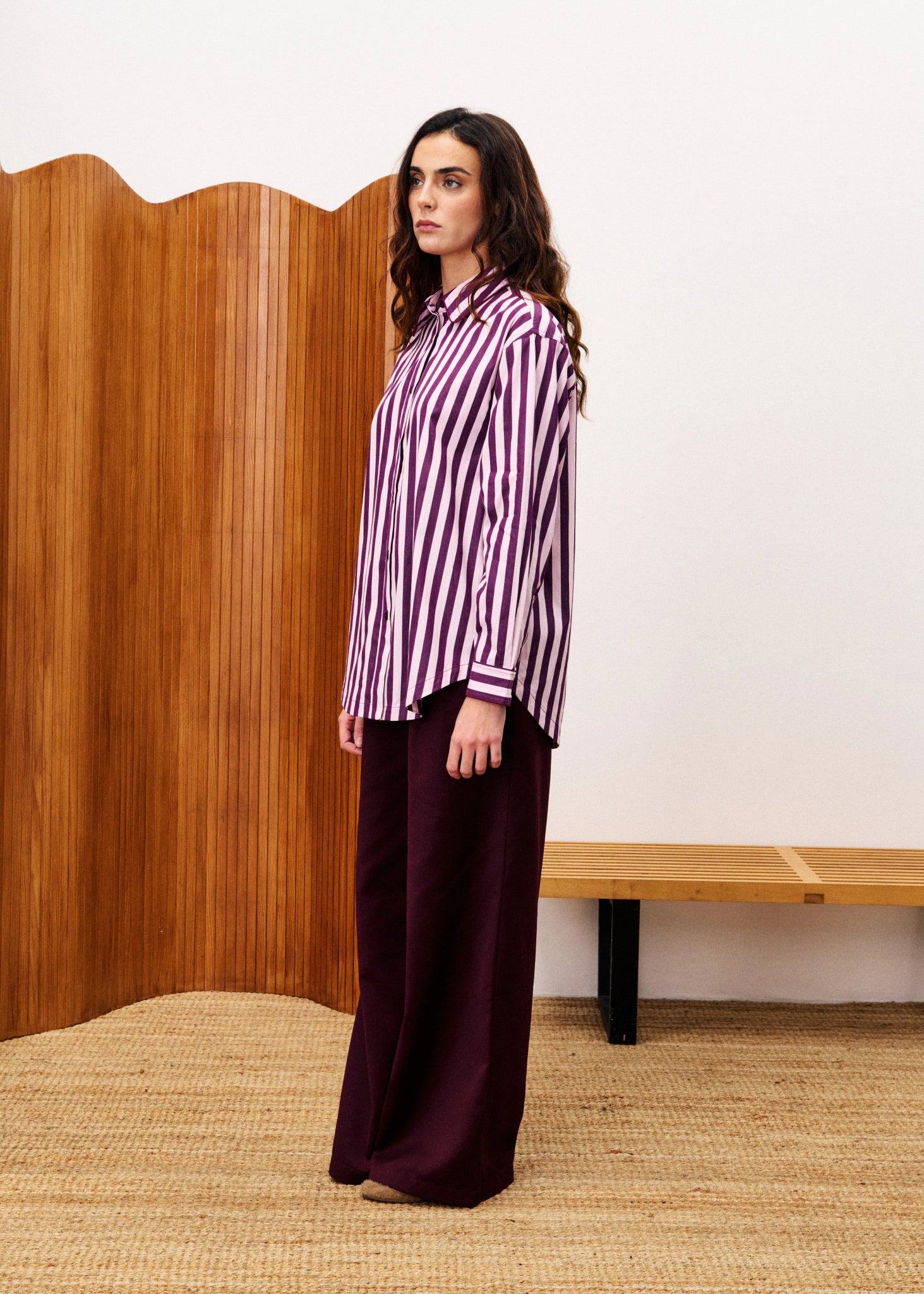 Colette Stripe Top - Rose - Elle Maxine