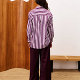 Colette Stripe Top - Rose - Elle Maxine