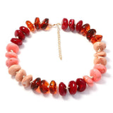 Colorful Patchwork Beaded Necklace - Elle Maxine