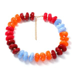 Colorful Patchwork Beaded Necklace - Elle Maxine