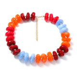 Colorful Patchwork Beaded Necklace - Elle Maxine