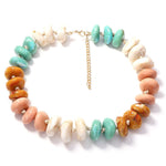 Colorful Patchwork Beaded Necklace - Elle Maxine