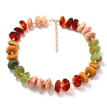 Colorful Patchwork Beaded Necklace - Elle Maxine