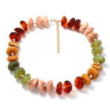 Colorful Patchwork Beaded Necklace - Elle Maxine