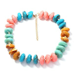 Colorful Patchwork Beaded Necklace - Elle Maxine