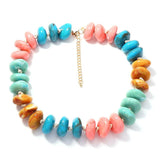 Colorful Patchwork Beaded Necklace - Elle Maxine