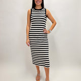 Contrast Trim Maxi - Stripe - Elle Maxine
